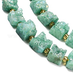 Galvani natürliche druzy Achat Perlen Stränge&nbsp;G-G289-01F