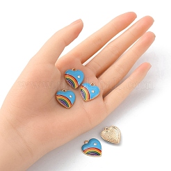 Кулон эмали сплава&nbsp;ENAM-YW0002-36E