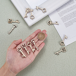 100шт незавершенные деревянные подвески WOOD-CJ0001-55