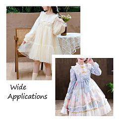 Rubans d'organza de satin plissé 2 couche&nbsp;PJ-TAC0004-02A