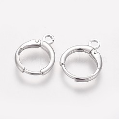 Reperti per orecchini a cerchio huggie in ottone&nbsp;X-KK-L179-04P-A