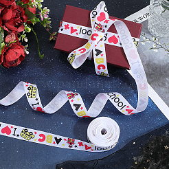 Лента из полиэстера с принтом в виде корсажа на тему школьного сезона&nbsp;OCOR-WH20006-20B