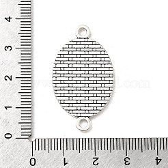 Старинное серебро тибетский стиль сплава параметров соединителя плоский овал кабошон&nbsp;LS-TIBE-M022-05AS