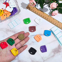 30 porte-clés en silicone&nbsp;AJEW-SP0004-22