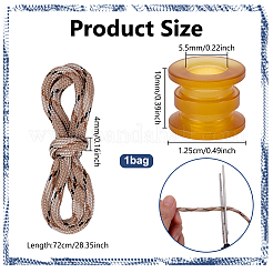 1 borsa di corda per ombrellone in nylon intrecciata a mano per esterni&nbsp;DIY-NB0015-07A