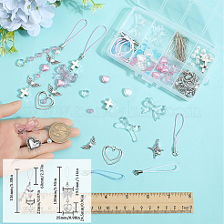 DIY-Bausätze zur Herstellung von Handybändern aus Acryl und Legierung&nbsp;DIY-SC0026-28