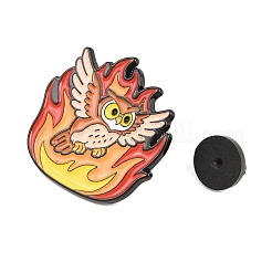 Spille smaltate in lega con animali fiammeggianti&nbsp;JEWB-G046-05E