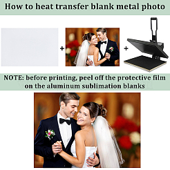 Алюминиевая термотрансферная печать пустая индикаторная пластина&nbsp;DIY-CP0013-28B