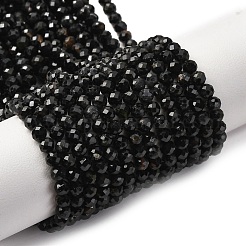Натуральный черный турмалин бисер нитей&nbsp;G-D320-A04-4mm