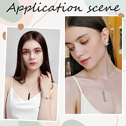 2 шт. 2 цвета 304 нержавеющая сталь полые облачные колонны флакон духов подвески ожерелья&nbsp;NJEW-SC0001-48