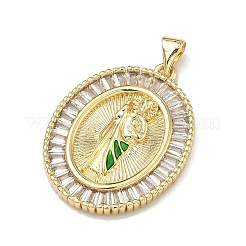 Religion laiton micro pave cubique zircone pendentifs&nbsp;KK-A293-17G
