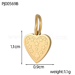 Подвески из нержавеющей стали 304&nbsp;STAS-OY009-70G