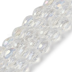 Trasparenti perle di vetro placca fili&nbsp;EGLA-N013-T6mm-B-M