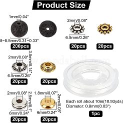 120 шт. 6 стиля бусины из сплава в тибетском стиле&nbsp;KK-NB0001-54