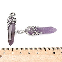 Подвески из натурального аметиста &nbsp;G-M450-01P-10