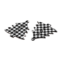 Большие подвески из дерева с односторонним принтом на рождественскую тематику&nbsp;WOOD-N005-59B