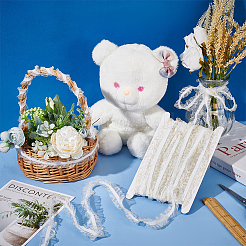 Плоский эластичный шнур из полиэстера с рюшами длиной 14 м.&nbsp;EC-FG0001-03B