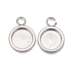 201 pendentifs en acier inoxydable sertis de cabochons&nbsp;STAS-I137-02D-S