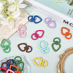 20 шт. двухцветные поворотные застежки из сплава с напылением&nbsp;FIND-SC0017-41