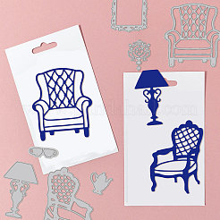 Углеродистая сталь разрезает трафареты DIY-WH0309-1032