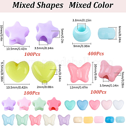 700шт 11 стиля непрозрачные акриловые бусины&nbsp;MACR-SC0001-73