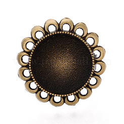 Основание чашки из цветочного сплава и железного безеля с вращающимся подносом&nbsp;MAK-T012-08AB