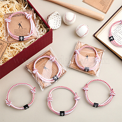 Bracelets en cordon d'alliage et de polyester pour femmes et hommes&nbsp;BJEW-WH0041-54