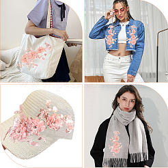 2 шт. 2 стиля полиэстеровых шелковых кружевных заплаток&nbsp;DIY-CY0002-01