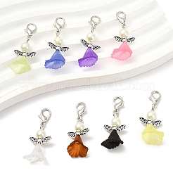 60 pendentif décoratif en perles acryliques et en verre&nbsp;HJEW-YW00251