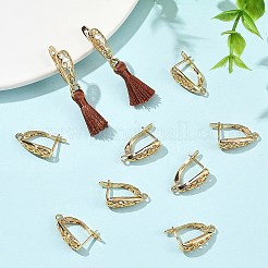 Componentes para pendientes de aro de latón Shegrace&nbsp;XGRQ79390-938G