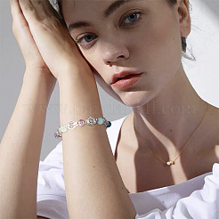 Сплавочные овальные бусины тибетского стиля &nbsp;TIBEB-FH0001-27-RS