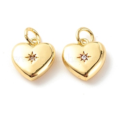 Латунные микропаве прозрачные подвески с фианитом&nbsp;ZIRC-P094-28G-RS