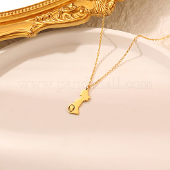 Женские кулоны-подвески ко Дню матери из нержавеющей стали 304 с силуэтом матери и ребенка&nbsp;AS6922-1