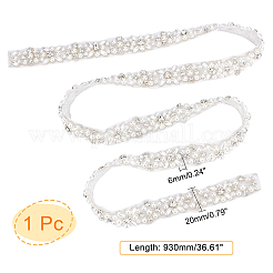 Cintura da sposa imitazione perla per abito da sposa&nbsp;AJEW-CA0002-04