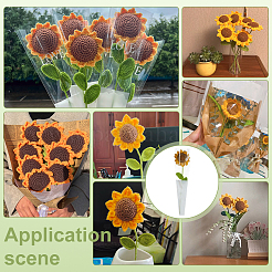 Künstliche Blume aus Wollgarn&nbsp;AJEW-WH0314-592