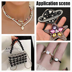 Стеклянные бусины серии «белая и черная»&nbsp;SEED-GO0001-03