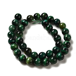 Окрашенные естественно тигровый глаз бисер пряди&nbsp;G-G102-A01-04