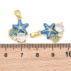 Pendentifs en laiton zircon cubique transparent&nbsp;CU-CBA9AB3-04G-01