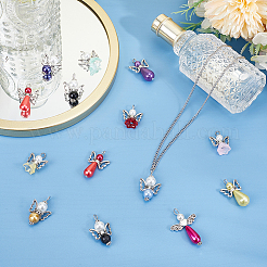 60 шт. 4 стиля стеклянные жемчужные подвески&nbsp;PALLOY-HY00052