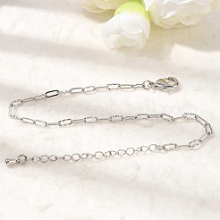 Messing-Armbänder mit ovalen Gliederketten für Damen&nbsp;BJEW-F531-05P