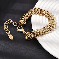 Bracelets à maillons en acier inoxydable chirurgical 316L de 12 mm&nbsp;SA-CBAB122-04G