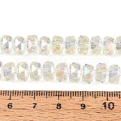 Electroplate transparentes abalorios de vidrio hebras&nbsp;EGLA-N022-04A-D20