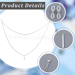 2 шт. 2-цветный сплав цепи шейный ремешок для очков&nbsp;AJEW-GF0011-78