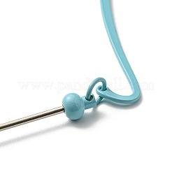 Закладки из железа и сплавов с подвеской из бисера&nbsp;LS-AJEW-G055-02A