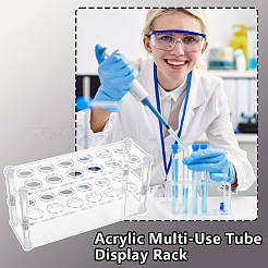 Акриловые многоцелевые колориметрические стеллажи для цилиндрических трубок&nbsp;AJEW-WH0678-65