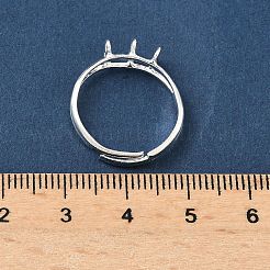 Plateaux à bagues en laiton réglables pour pendentif&nbsp;KK-K414-03C-S