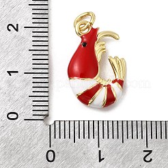 Ciondoli smaltato in ottone&nbsp;X-KK-H092-07G-01