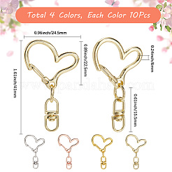 Anelli a molla in lega di zinco da 40 pz 4 colori&nbsp;FIND-SP0004-04A
