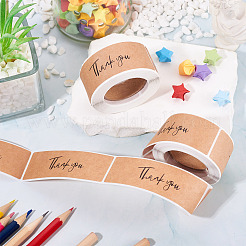 2 рулон прямоугольных бумажных наклеек с надписью «Спасибо»&nbsp;DIY-TA0013-47B