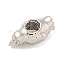 Европейские бусины из нержавеющей стали 304&nbsp;STAS-S183-04D-P